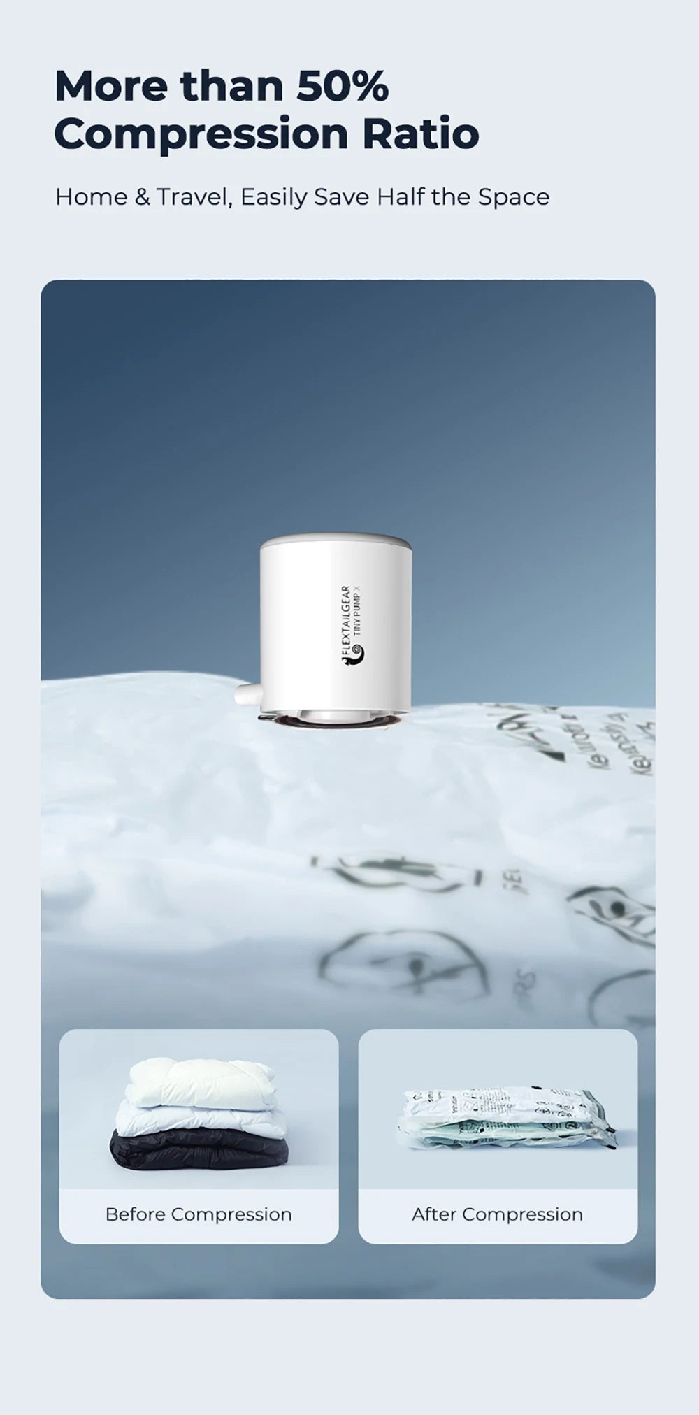 FLEXTAILGEAR Tiny Pump X – Mini Air Pump & Camping Light FLEXTAILGEAR Tiny Pump X – Mini Air Pump & Camping Light