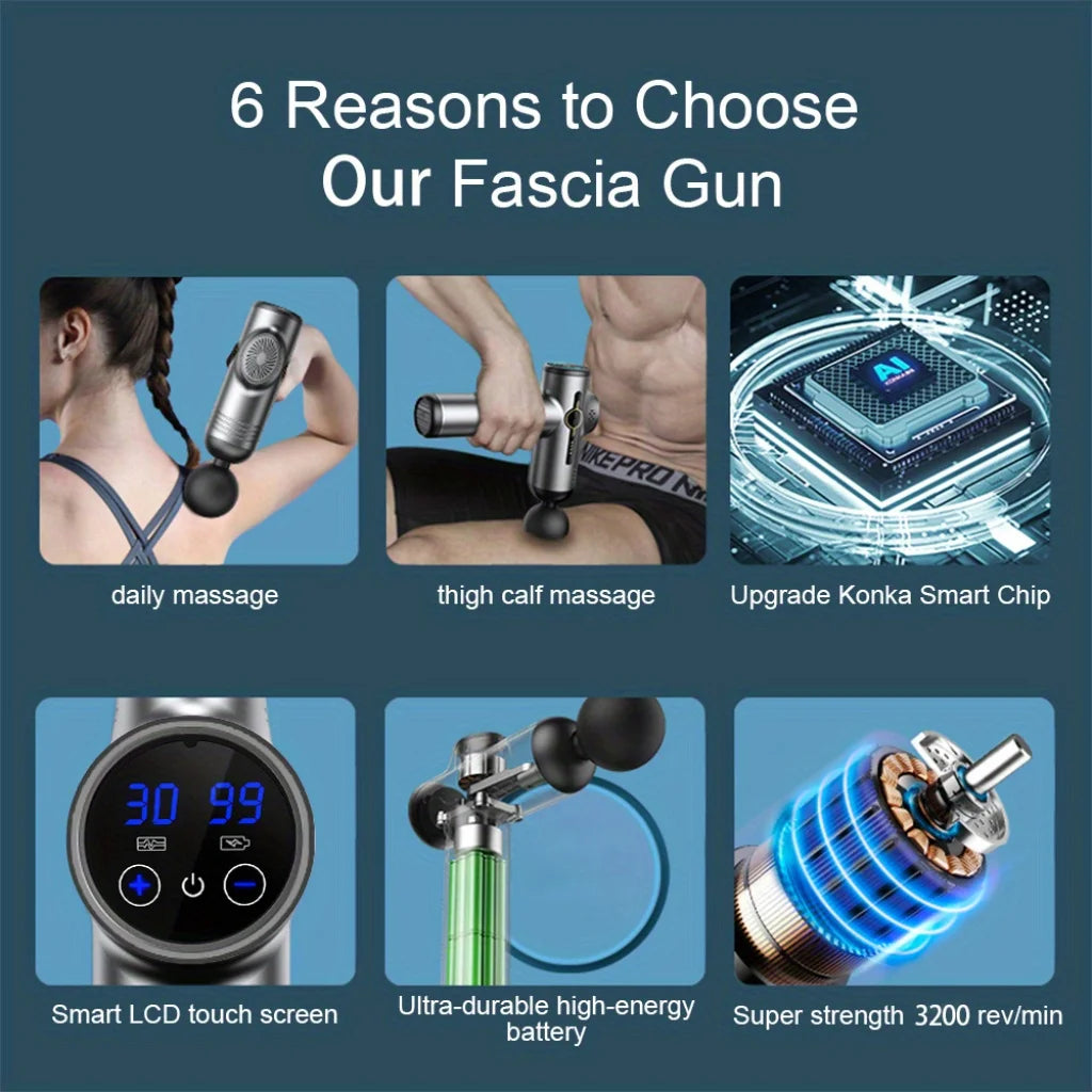 Portable Fascia Massage Gun – Deep Tissue Muscle Relaxation Portable Fascia Massage Gun – Deep Tissue Muscle Relaxation
