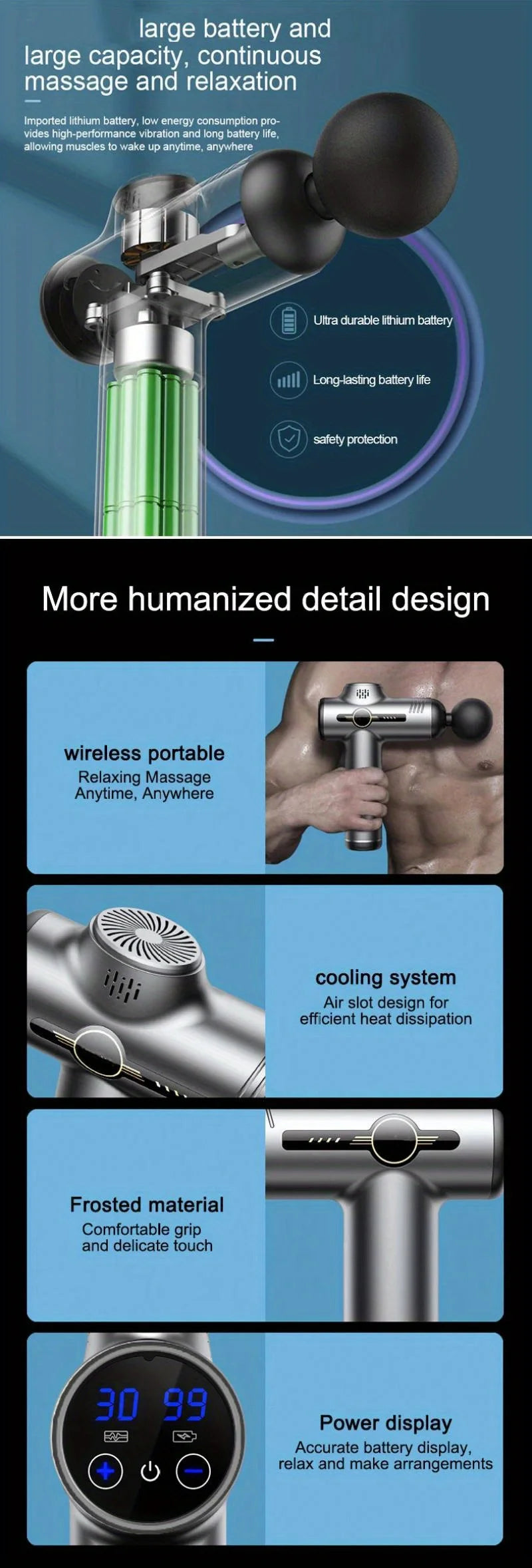 Portable Fascia Massage Gun – Deep Tissue Muscle Relaxation Portable Fascia Massage Gun – Deep Tissue Muscle Relaxation