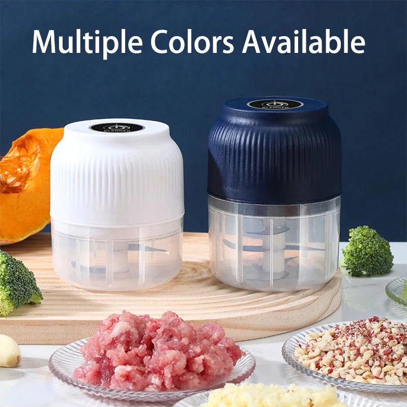 250ml Mini Wireless Electric Garlic Chopper 250ml Mini Wireless Electric Garlic Chopper