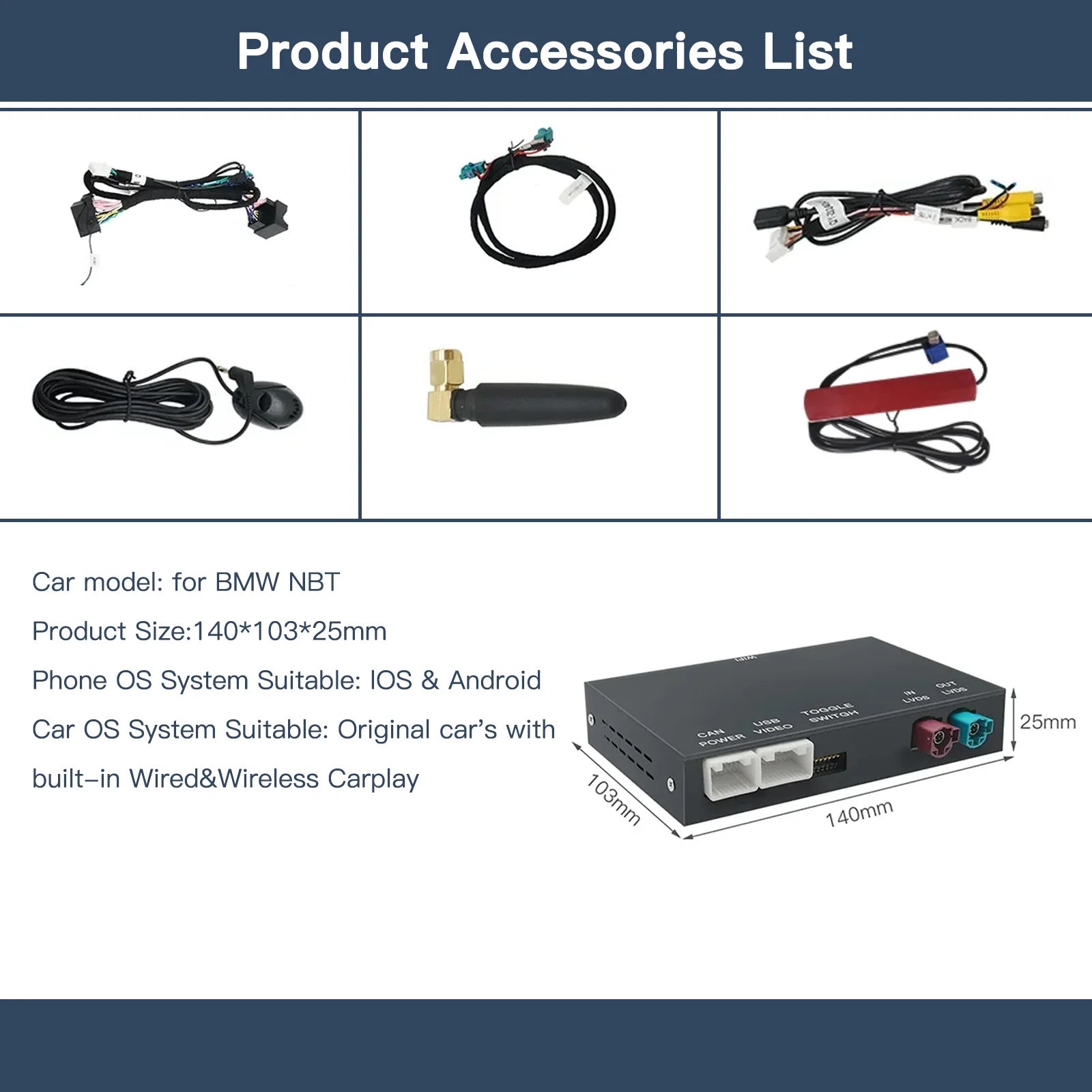 Wireless CarPlay & Android Auto for BMW/MINI (R & F Series) Wireless CarPlay & Android Auto for BMW/MINI (R & F Series)