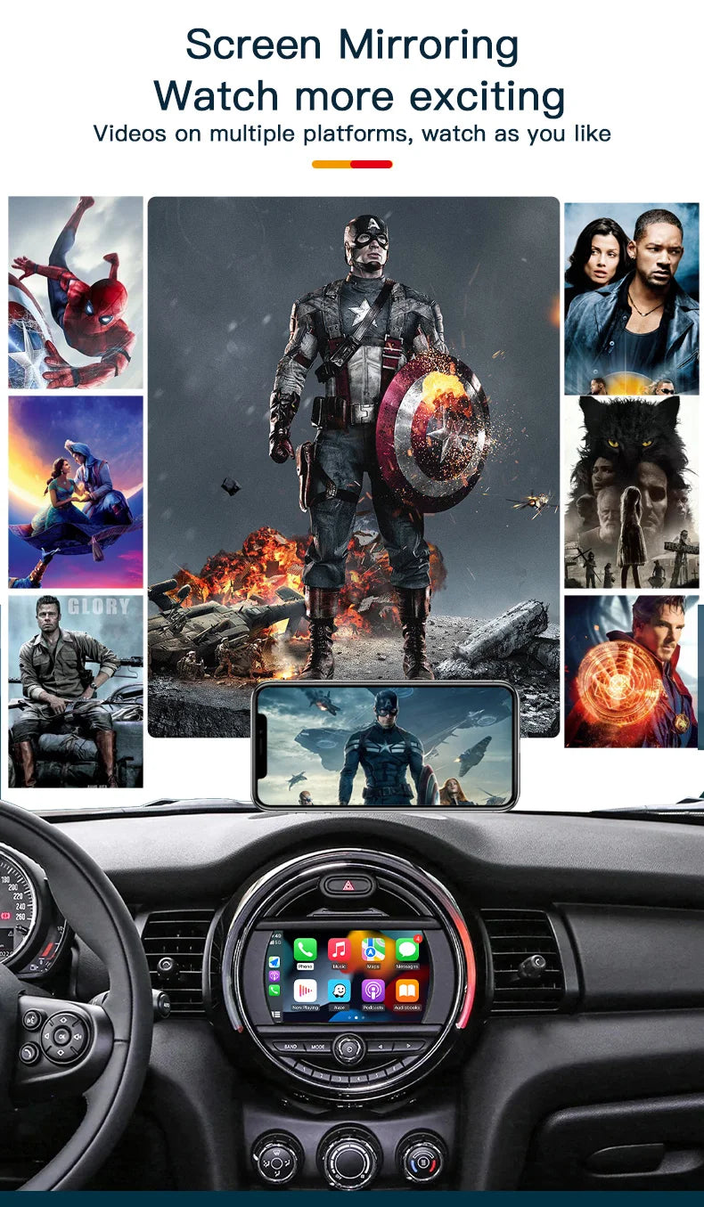 Wireless CarPlay & Android Auto for BMW/MINI (R & F Series) Wireless CarPlay & Android Auto for BMW/MINI (R & F Series)