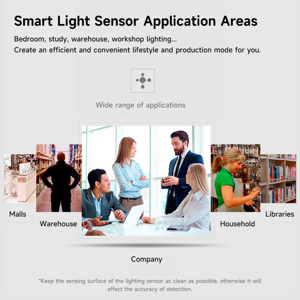 Tuya ZigBee Light Sensor – Smart Home Illumination Detector Tuya ZigBee Light Sensor – Smart Home Illumination Detector