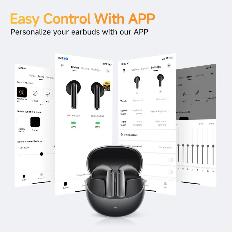 QCY AilyBuds Pro+ Wireless Earbuds – ANC & Hi-Res Audio QCY AilyBuds Pro+ Wireless Earbuds – ANC & Hi-Res Audio