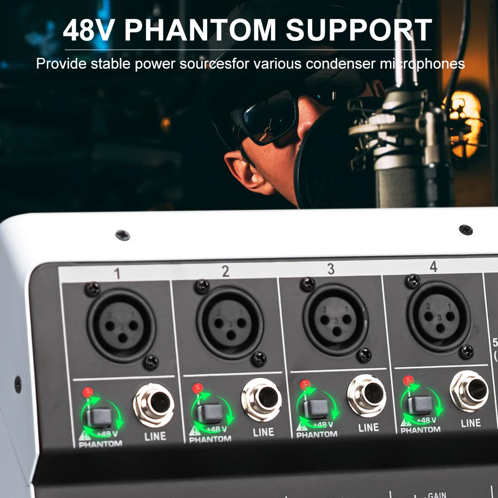 LEUS MX6 99‑Channel Bluetooth Audio Mixer LEUS MX6 99‑Channel Bluetooth Audio Mixer