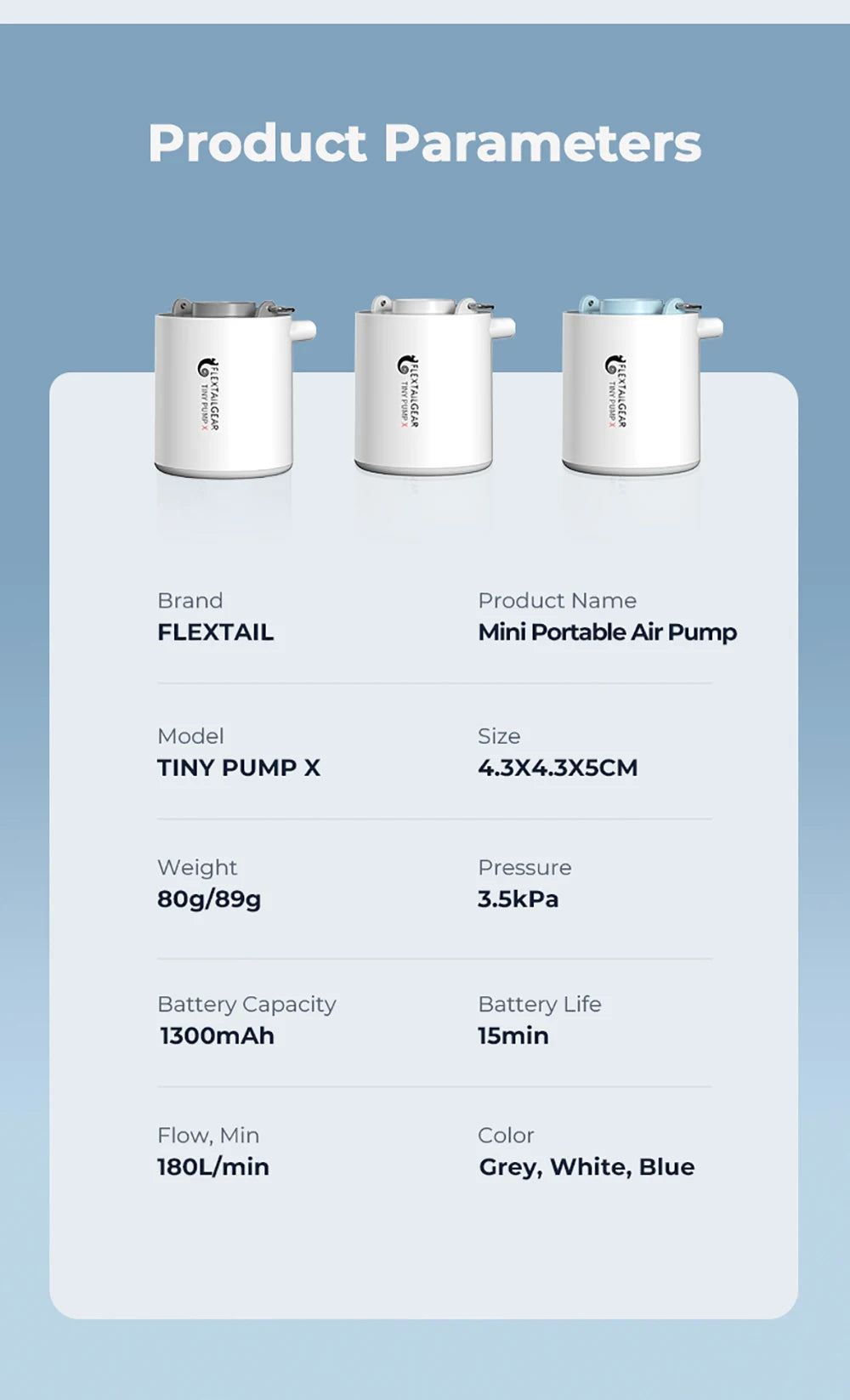FLEXTAILGEAR Tiny Pump X – Mini Air Pump & Camping Light FLEXTAILGEAR Tiny Pump X – Mini Air Pump & Camping Light