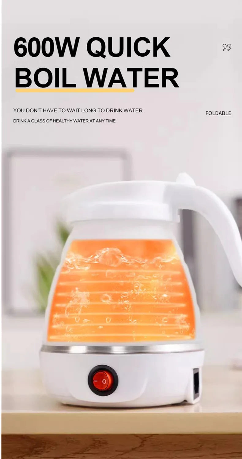 600ML Foldable Portable Electric Travel Kettle 600ML Foldable Portable Electric Travel Kettle