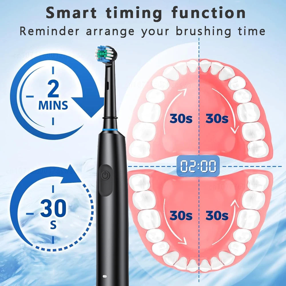 Electric Toothbrush with Rotary Cleaning & Timer Electric Toothbrush with Rotary Cleaning & Timer