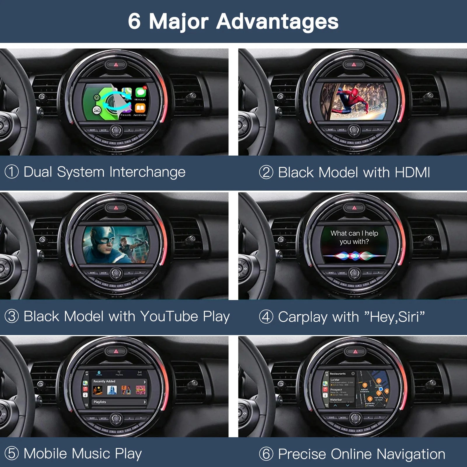 Wireless CarPlay & Android Auto for BMW/MINI (R & F Series) Wireless CarPlay & Android Auto for BMW/MINI (R & F Series)