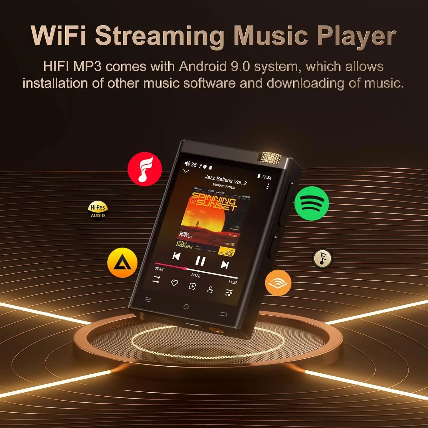 Oilsky Hi-Fi MP3 Player with Bluetooth & WiFi Oilsky Hi-Fi MP3 Player with Bluetooth & WiFi