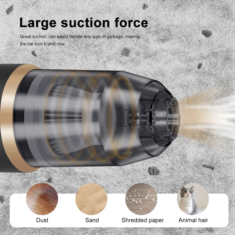 Wireless Car Vacuum Cleaner – High Power Portable Cleaning Machine Wireless Car Vacuum Cleaner – High Power Portable Cleaning Machine