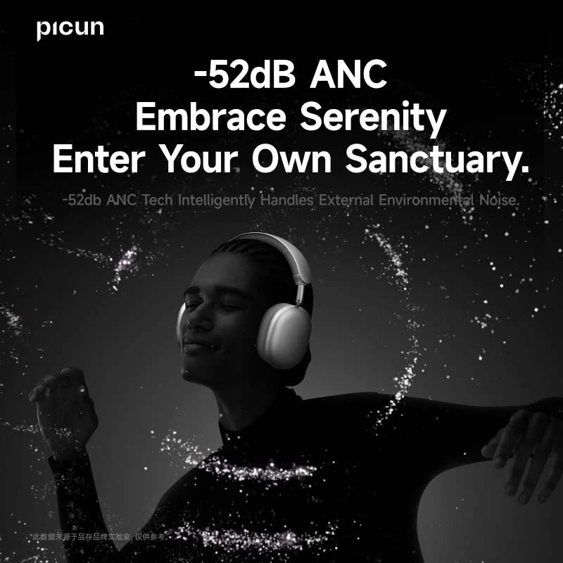 Picun F8 Pro ANC Wireless Headphones – 3D Audio & HD Mic Picun F8 Pro ANC Wireless Headphones – 3D Audio & HD Mic