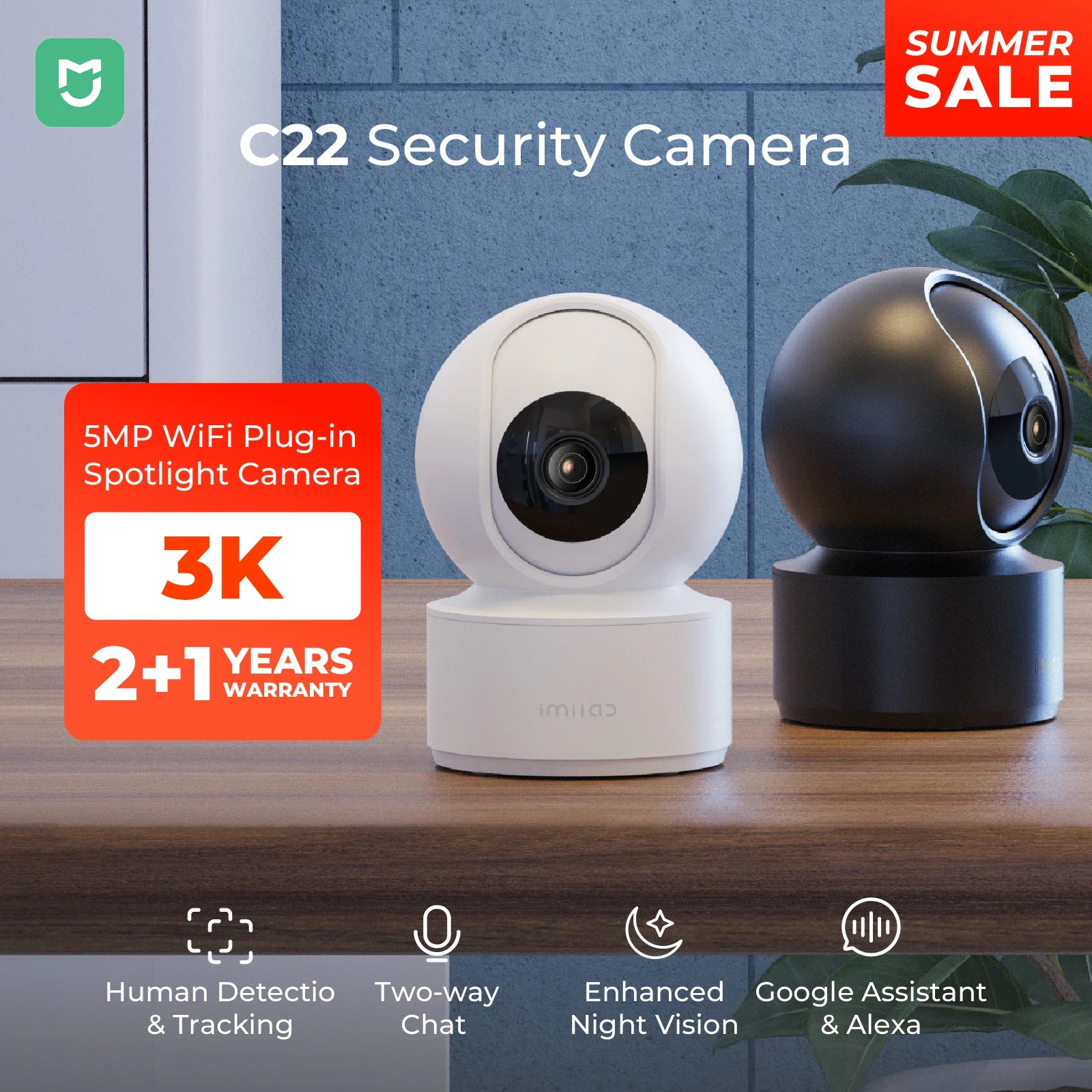 IMILAB C22 3K Indoor Security Camera – 360° Baby & Pet Monitor IMILAB C22 3K Indoor Security Camera – 360° Baby & Pet Monitor