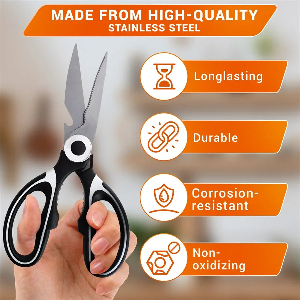 Smart Kitchen Shears – Heavy Duty Stainless Scissors with Cover Smart Kitchen Shears – Heavy Duty Stainless Scissors with Cover