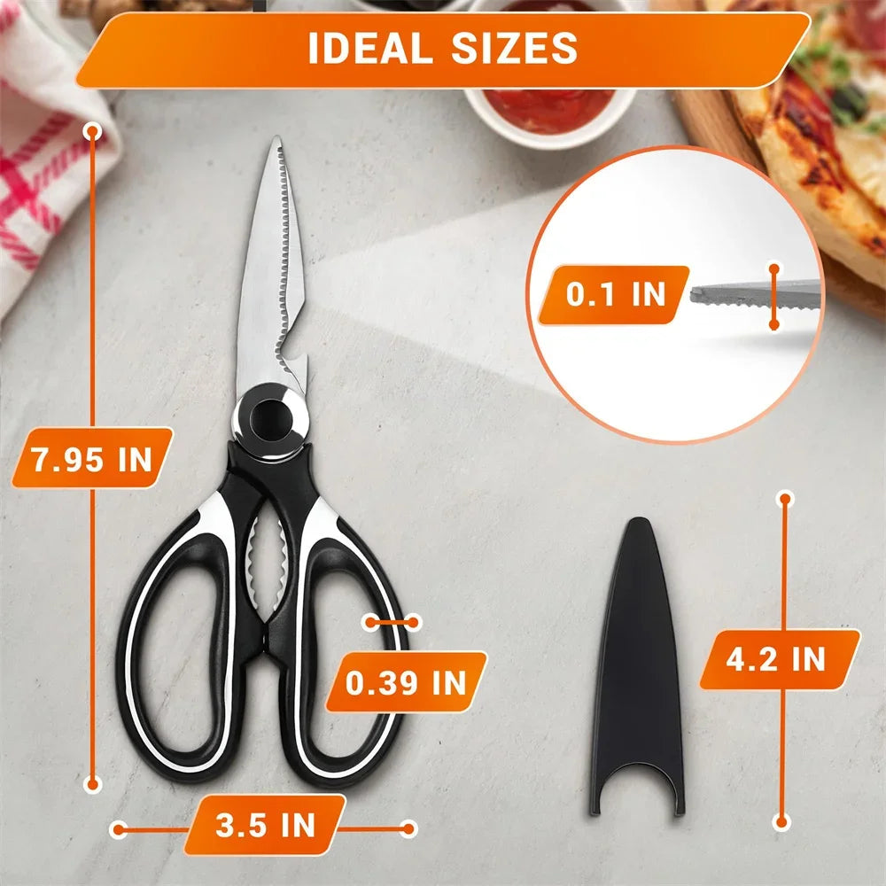 Smart Kitchen Shears – Heavy Duty Stainless Scissors with Cover Smart Kitchen Shears – Heavy Duty Stainless Scissors with Cover