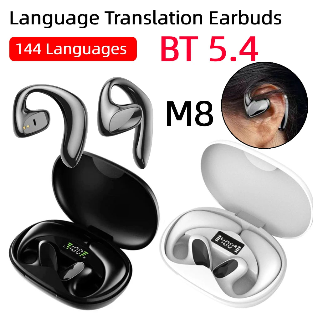 Bluetooth Translation Earbuds – 144 Languages for Travel & Learning Bluetooth Translation Earbuds – 144 Languages for Travel & Learning