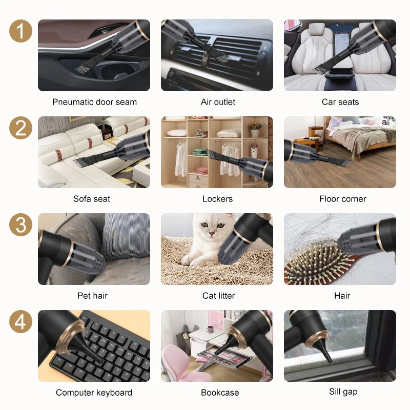 Wireless Car Vacuum Cleaner – High Power Portable Cleaning Machine Wireless Car Vacuum Cleaner – High Power Portable Cleaning Machine