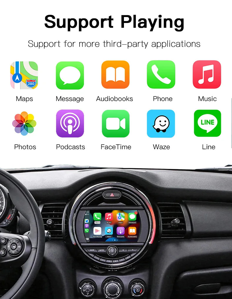 Wireless CarPlay & Android Auto for BMW/MINI (R & F Series) Wireless CarPlay & Android Auto for BMW/MINI (R & F Series)