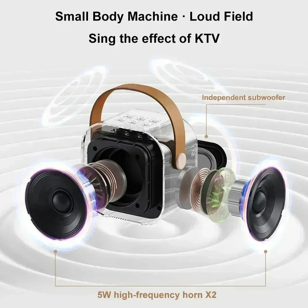 K12 Mini Bluetooth Karaoke Speaker with Microphone K12 Mini Bluetooth Karaoke Speaker with Microphone