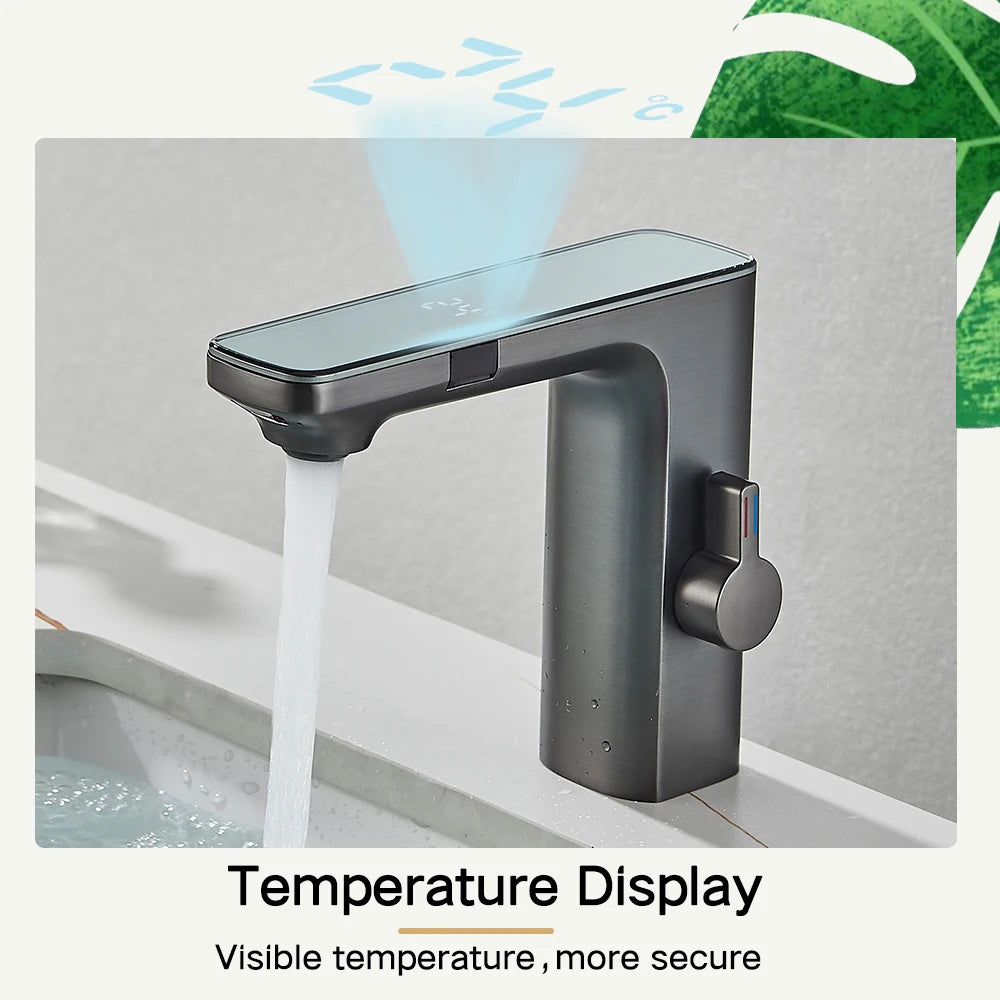 Rozin Touchless Sensor Basin Faucet with Smart Display Rozin Touchless Sensor Basin Faucet with Smart Display