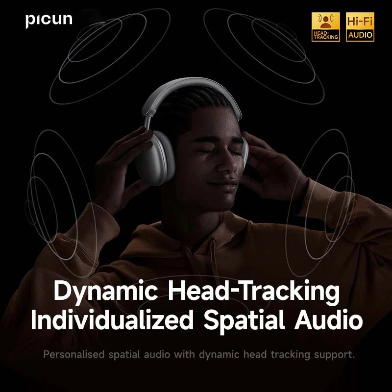 Picun F8 Pro ANC Wireless Headphones – 3D Audio & HD Mic Picun F8 Pro ANC Wireless Headphones – 3D Audio & HD Mic