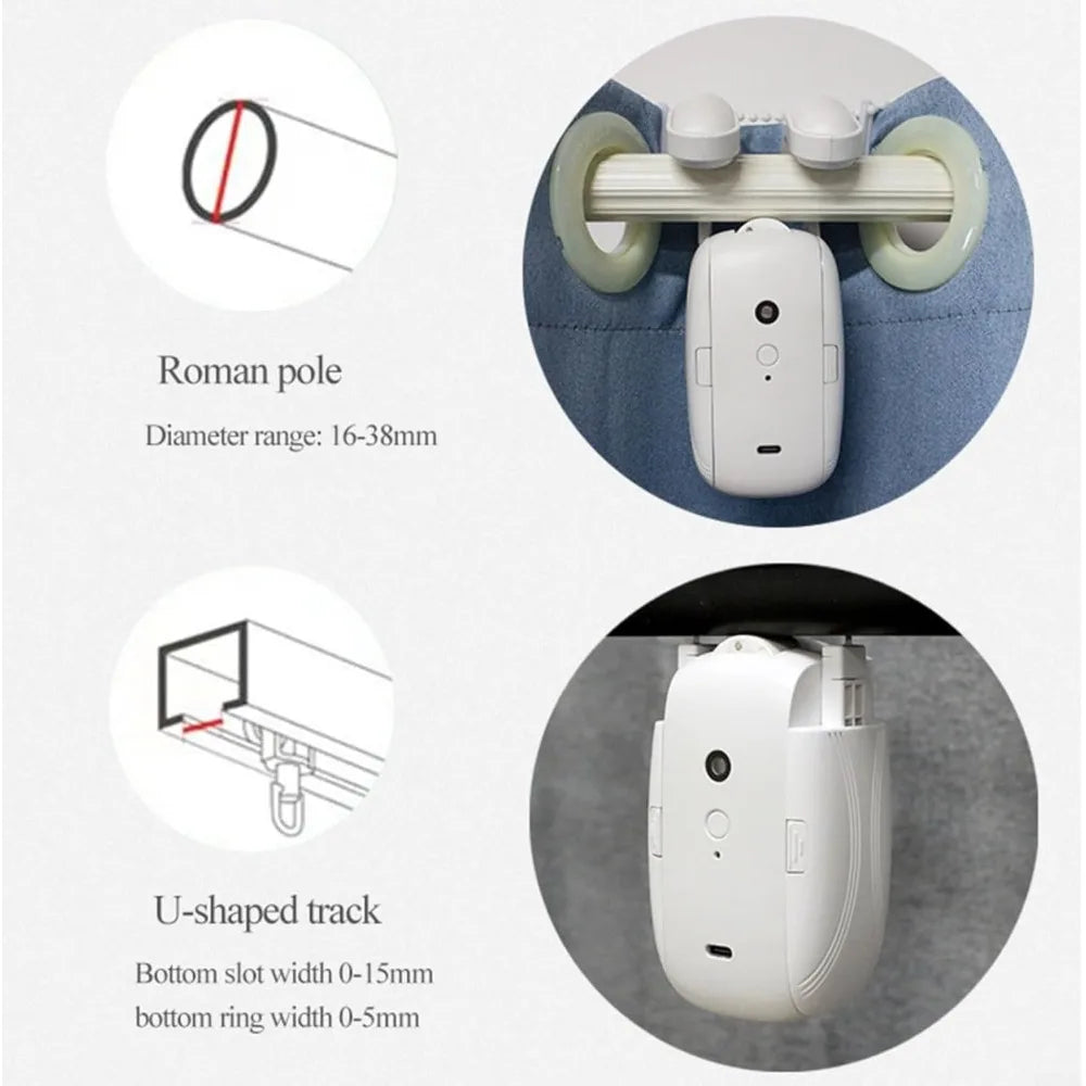 Smart Curtain Opener – Remote Controlled Electric Motor Smart Curtain Opener – Remote Controlled Electric Motor