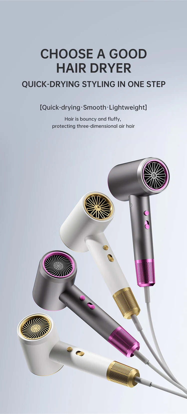 Latest High-Speed Blue Light Ion Hair Dryer Latest High-Speed Blue Light Ion Hair Dryer