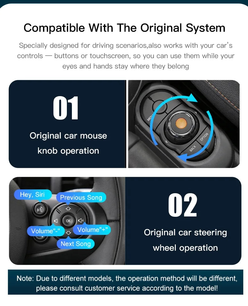 Wireless CarPlay & Android Auto for BMW/MINI (R & F Series) Wireless CarPlay & Android Auto for BMW/MINI (R & F Series)