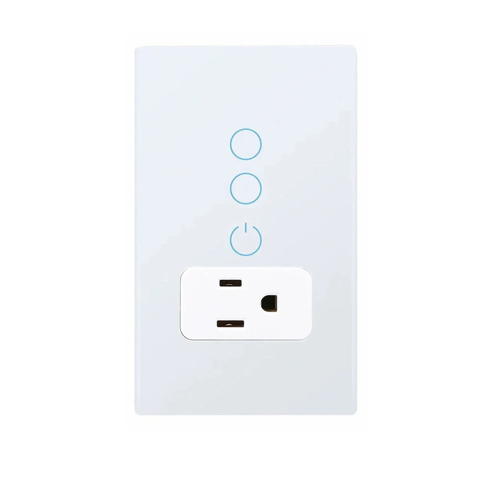 Melery Smart WiFi Wall Socket – Tuya Glass Touch Outlet Melery Smart WiFi Wall Socket – Tuya Glass Touch Outlet