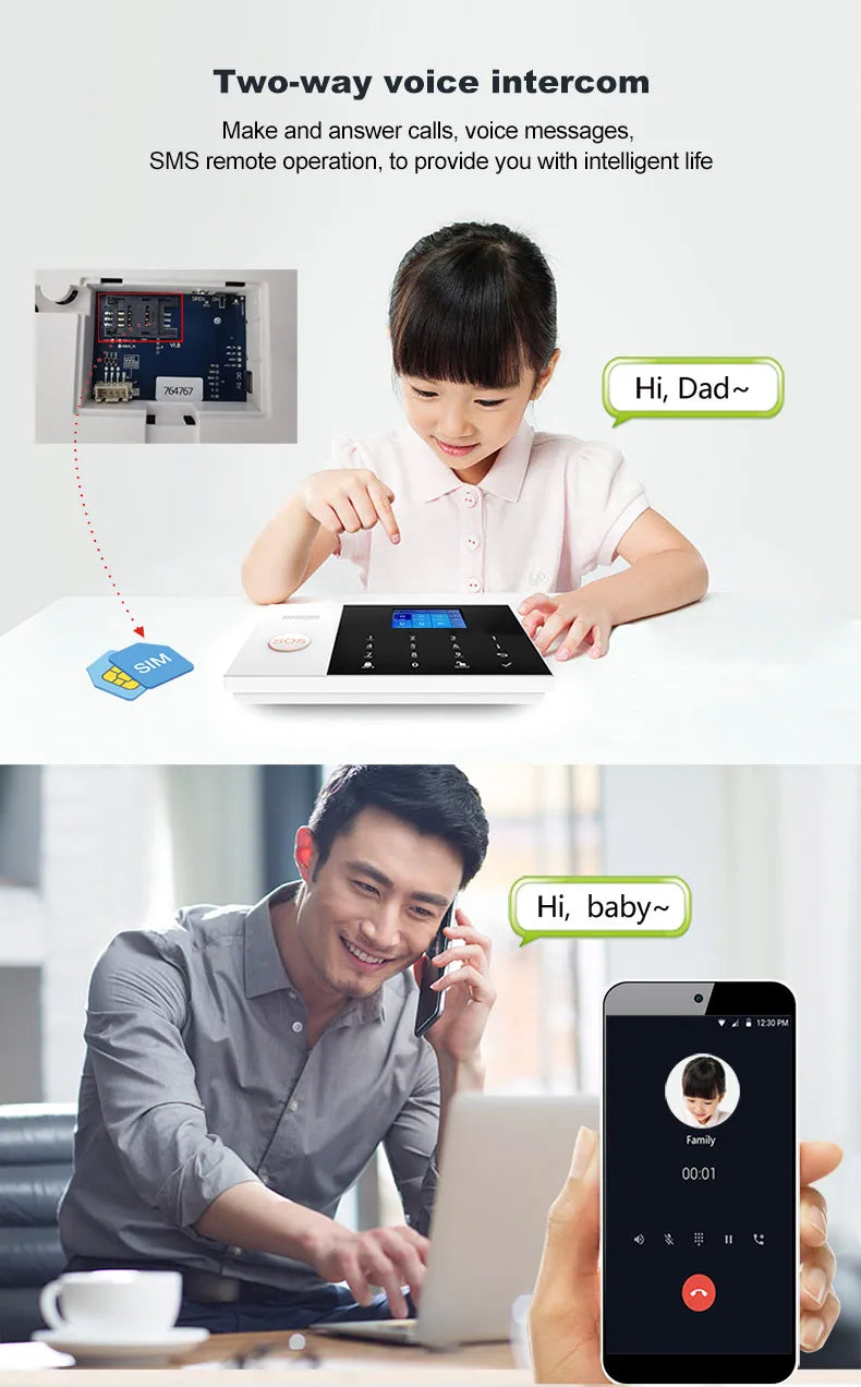 PGST Tuya Smart WiFi GSM Home Alarm System PGST Tuya Smart WiFi GSM Home Alarm System