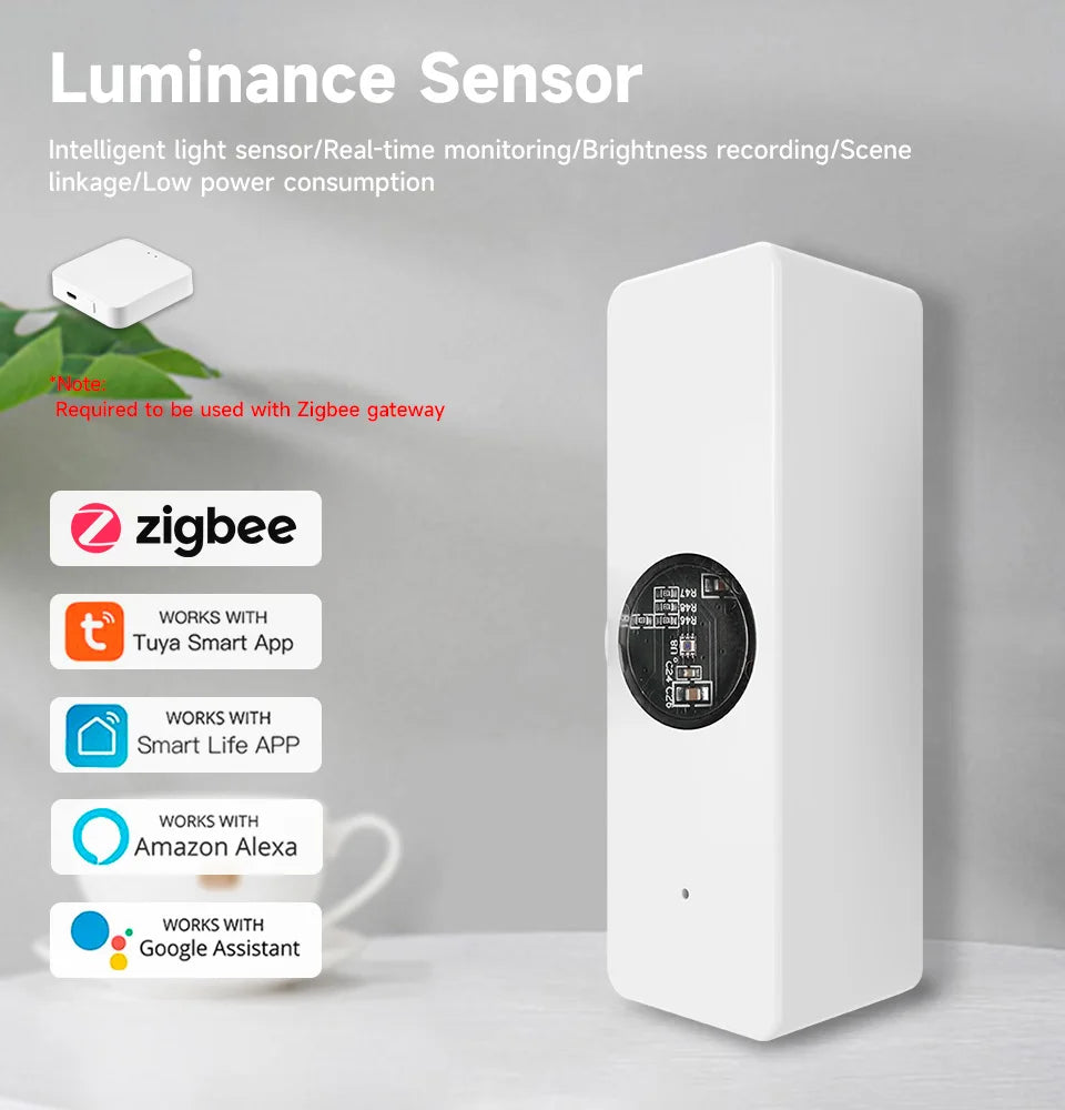 Tuya ZigBee Light Sensor – Smart Home Illumination Detector Tuya ZigBee Light Sensor – Smart Home Illumination Detector