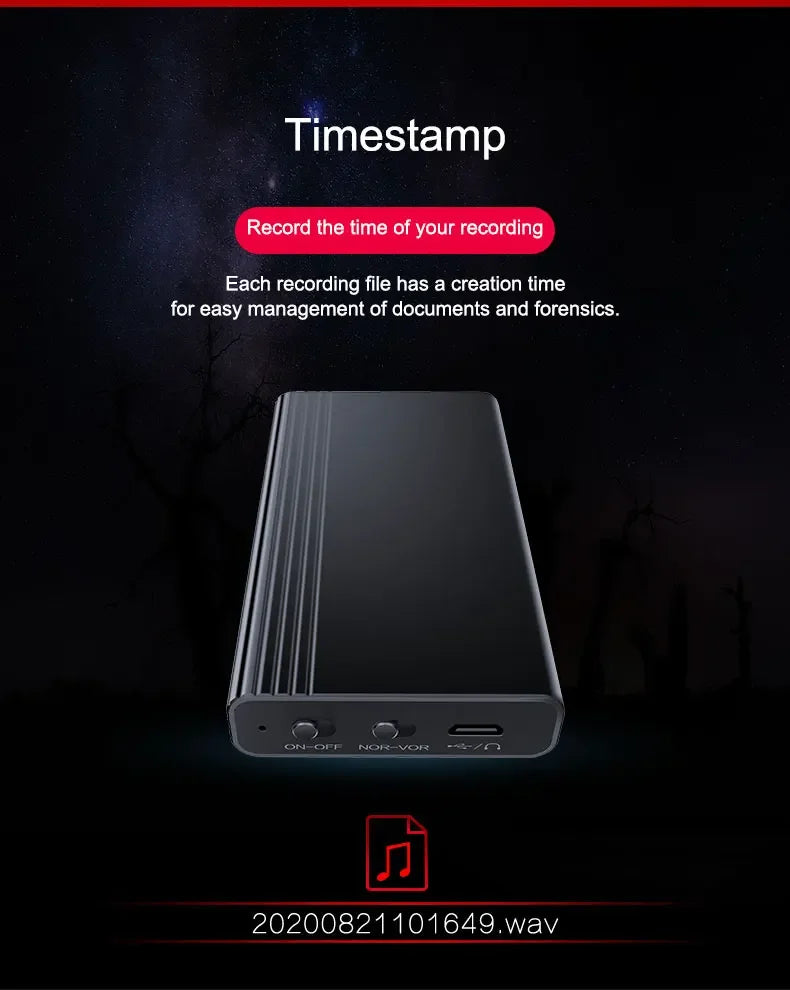 2500mAh Magnetic Voice Activated Recorder 2500mAh Magnetic Voice Activated Recorder