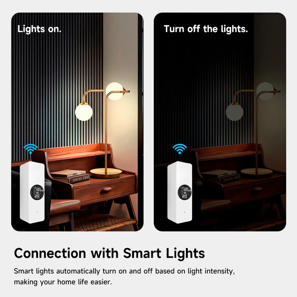 Tuya ZigBee Light Sensor – Smart Home Illumination Detector Tuya ZigBee Light Sensor – Smart Home Illumination Detector