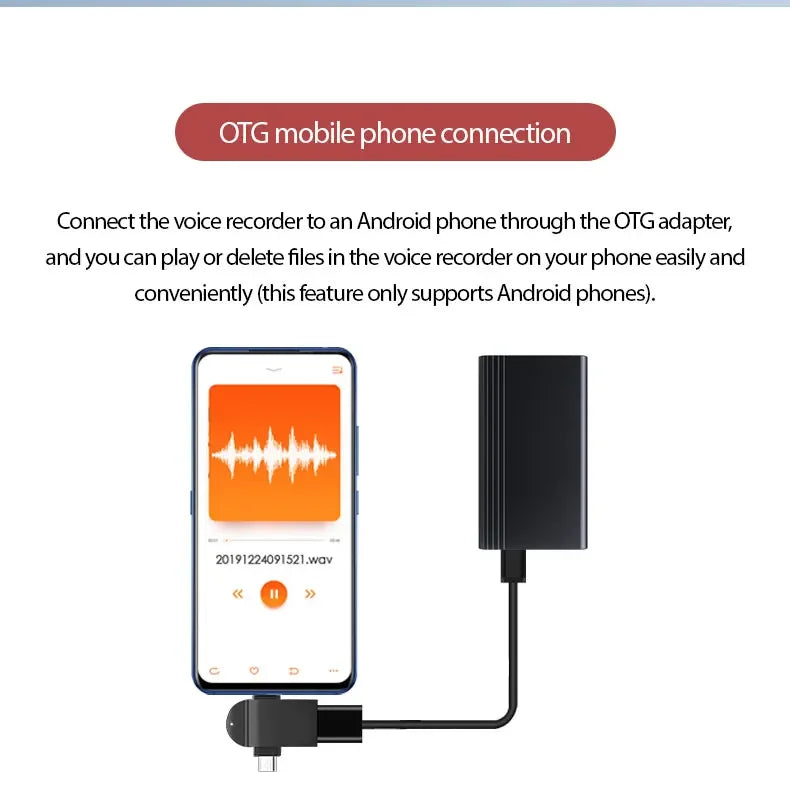 2500mAh Magnetic Voice Activated Recorder 2500mAh Magnetic Voice Activated Recorder