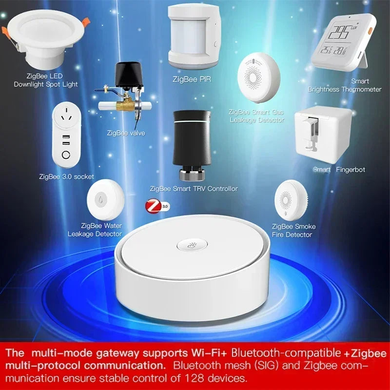 Tuya Smart Gateway Hub – WiFi ZigBee Bluetooth Tuya Smart Gateway Hub – WiFi ZigBee Bluetooth