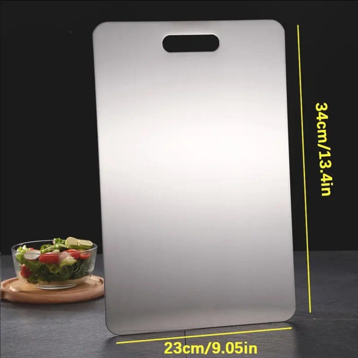 Titanium 304 Stainless Steel Double-Sided Cutting Board Titanium 304 Stainless Steel Double-Sided Cutting Board