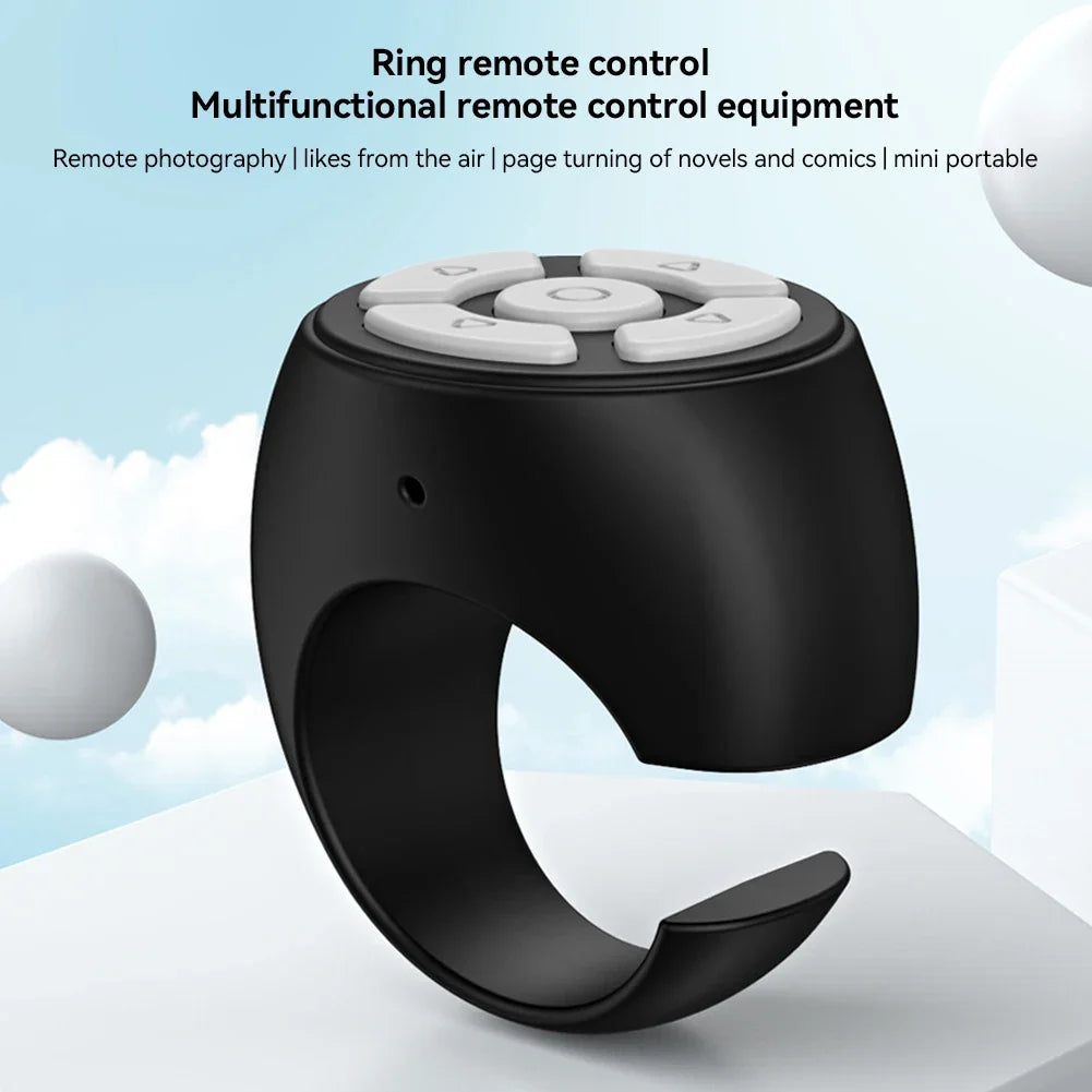 Bluetooth Scrolling Ring Remote – Wireless Page Turner & Shutter Controller Bluetooth Scrolling Ring Remote – Wireless Page Turner & Shutter Controller
