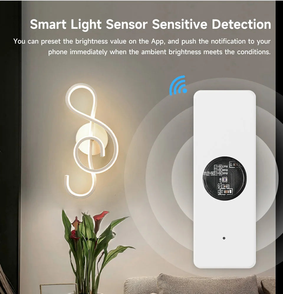 Tuya ZigBee Light Sensor – Smart Home Illumination Detector Tuya ZigBee Light Sensor – Smart Home Illumination Detector