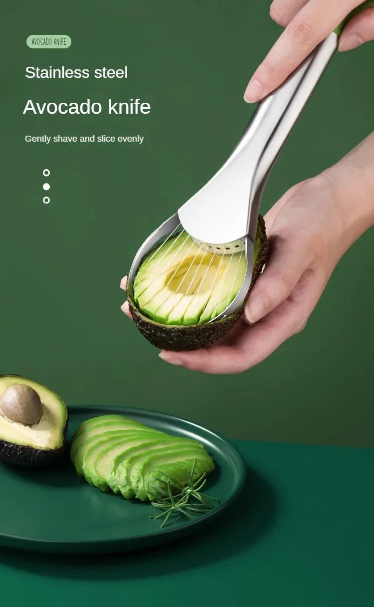 Avocado & Fruit Stainless Steel Cutting Gadget