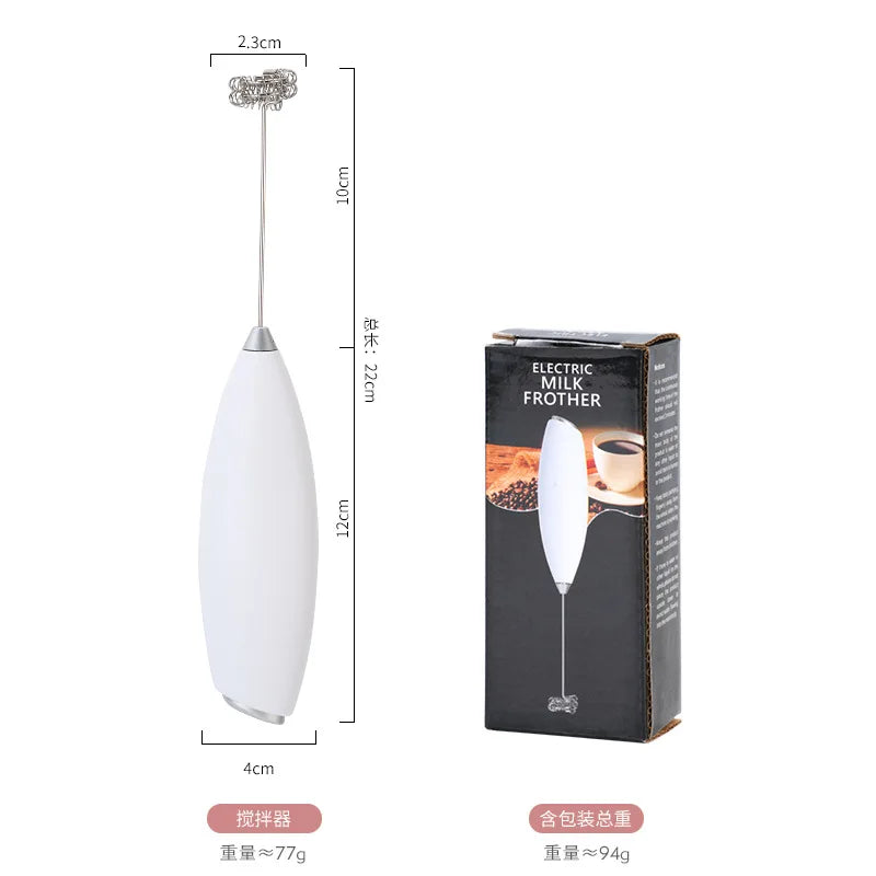 2-in-1 Electric Milk Frother – USB Coffee & Egg Beater