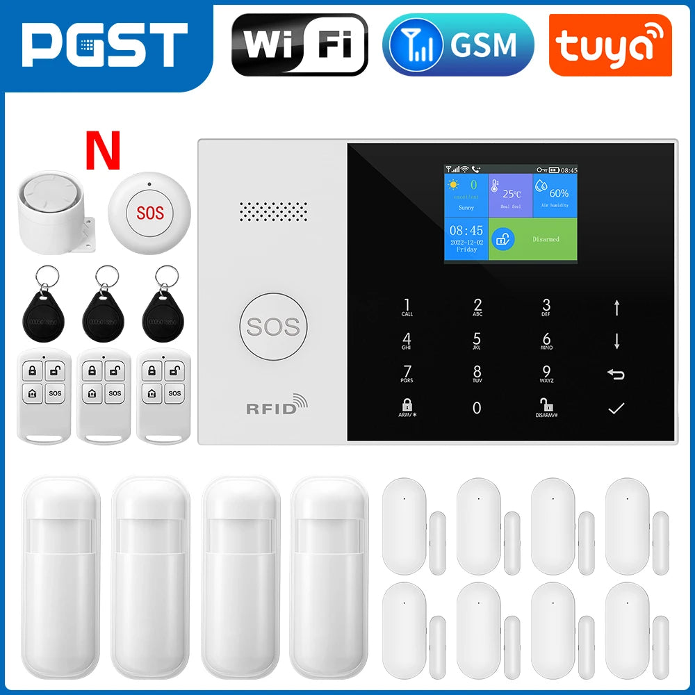 PGST Tuya Smart WiFi GSM Home Alarm System
