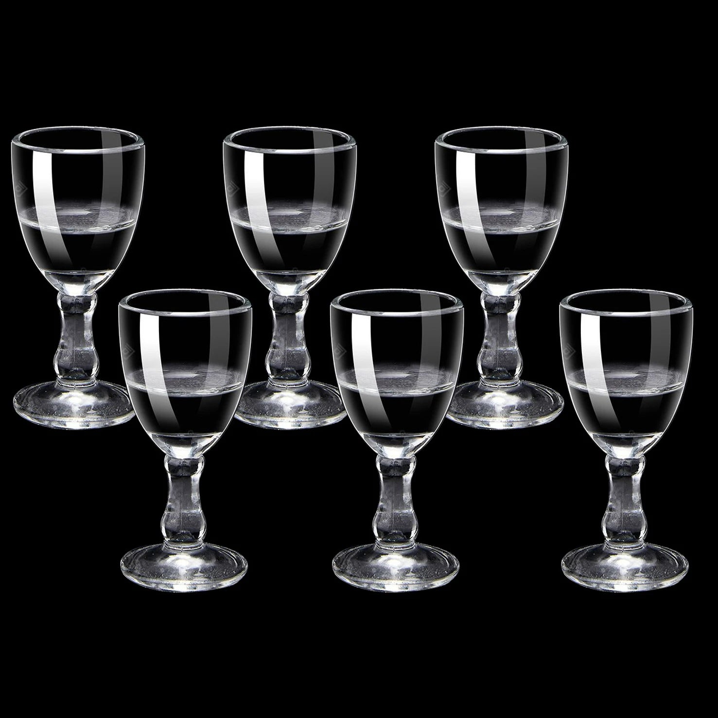 10ml Mini Shot Glasses – Set of 6 Clear Sake & Spirit Cups