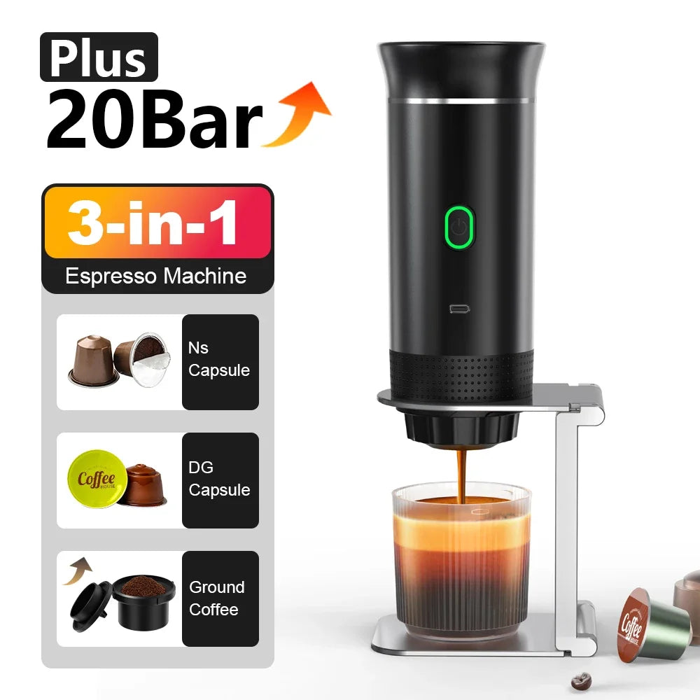 3-in-1 Portable Espresso Coffee Maker