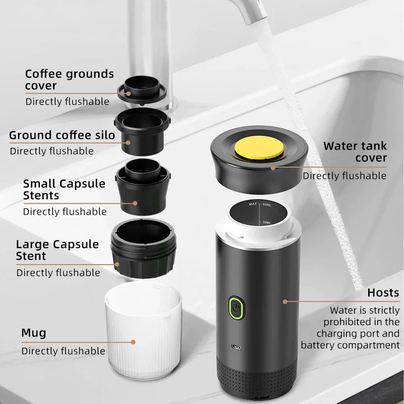 3-in-1 Portable Espresso Coffee Maker