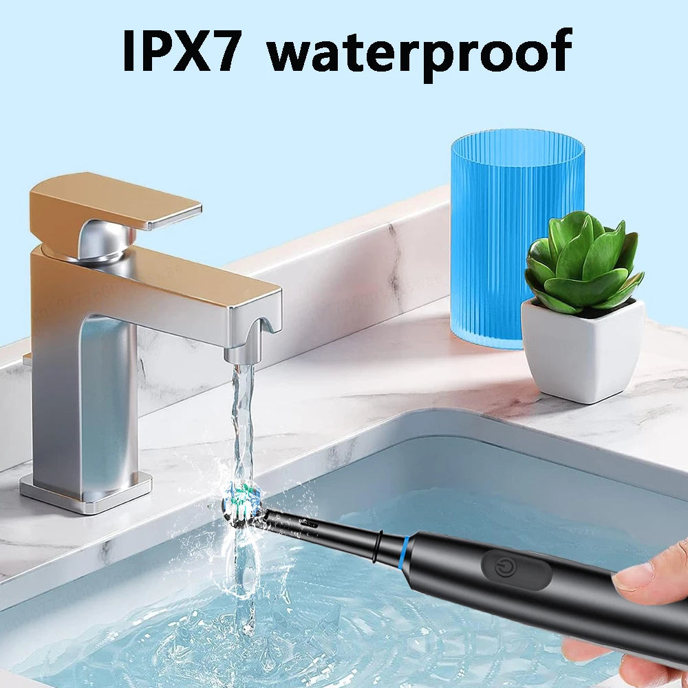 Electric Toothbrush with Rotary Cleaning & Timer