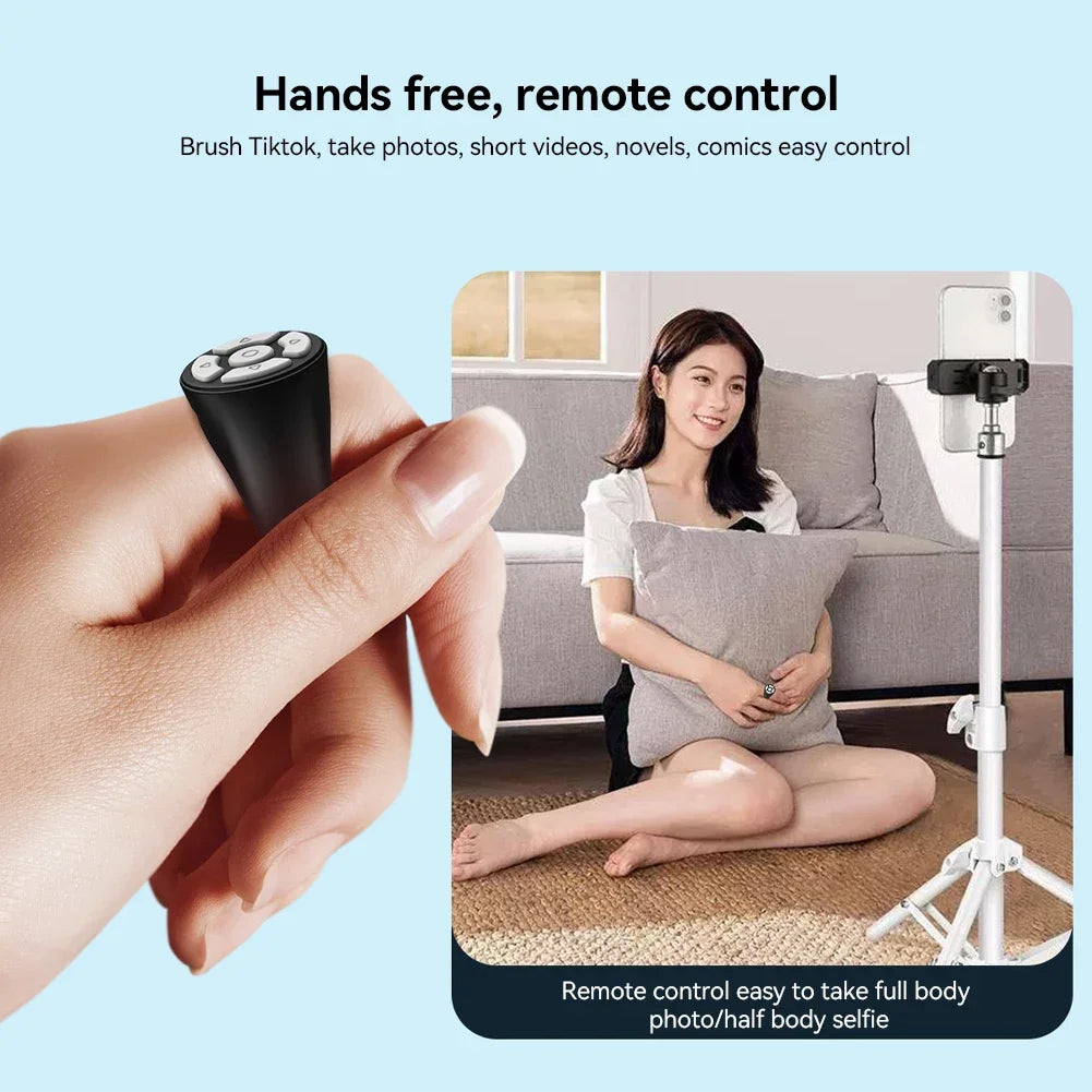 Bluetooth Scrolling Ring Remote – Wireless Page Turner & Shutter Controller