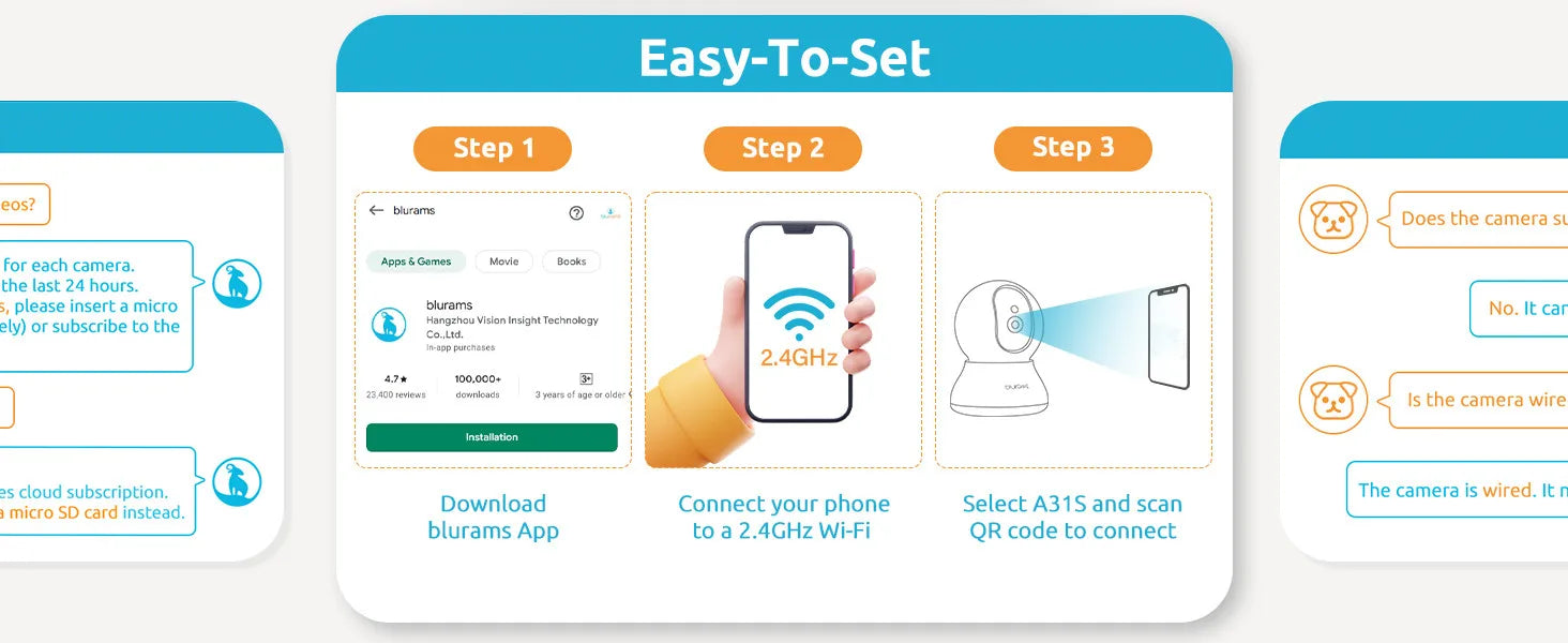 Blurams A31S-2pc 2K Indoor Security Camera (2-Pack)