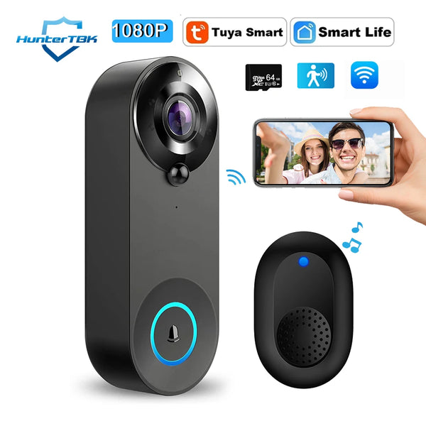1080P Smart WiFi Video Doorbell – Tuya Compatible
