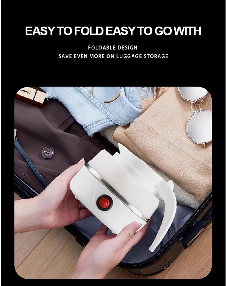 600ML Foldable Portable Electric Travel Kettle