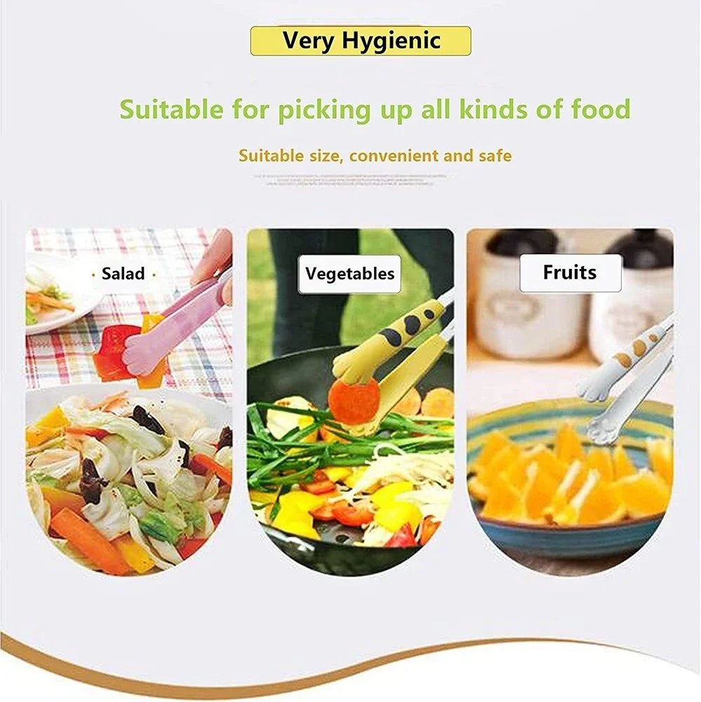 Japanese Cat Paw Tongs – Cute Stainless Steel Kitchen Clip